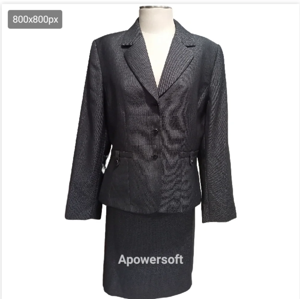 Tahiri Dark gray Skirt suit size 14 - Picture 4 of 4